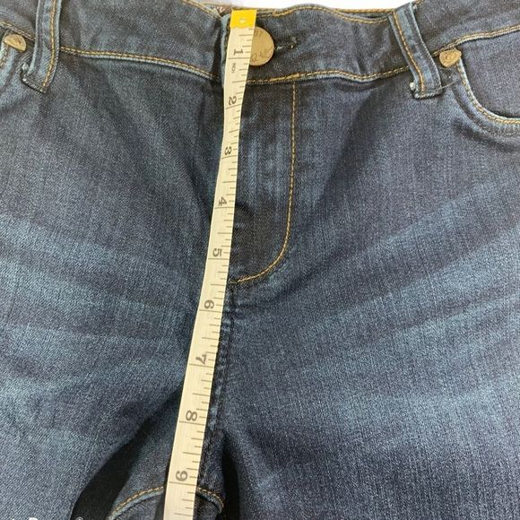 7 For All Mankind Dark Blue Straight Leg Jeans - Picture 10 of 10